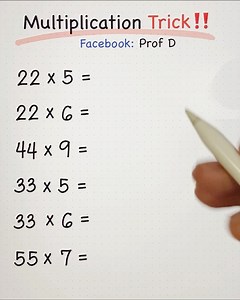 131K views · 4.5K reactions | Fast Multiplication- Math Tricks! | Prof D | Facebook