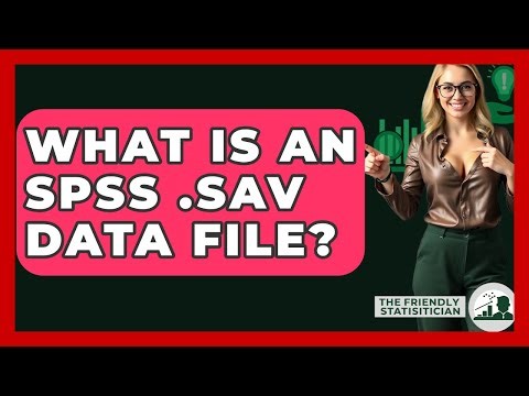 What Is An SPSS .sav Data File? - The Friendly Statistician