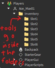 Custom inventory and unequipping tools