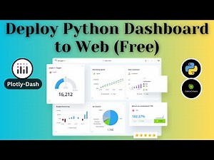 Deploy Python Dashboard to Web for Free 🛠️🚀🔧 | Dash-Plotly 📊📈