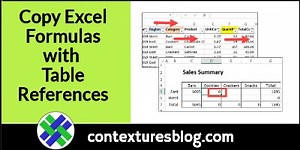 How to Copy Excel Formulas with Table References - Contextures Blog