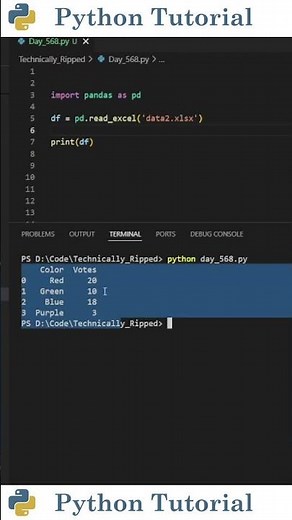 Reading Excel Files With Pandas | Python Tutorial