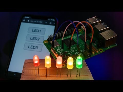 Wi-Fi LED Control Webserver Using Raspberry Pi