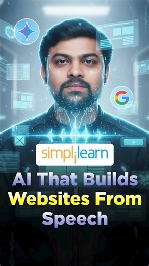 🔥AI That Builds Websites from Speech: The Future of Web Development #shorts #simplilearn