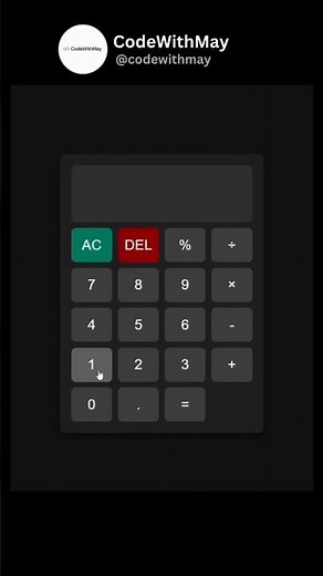Build a Calculator Using HTML, CSS & JavaScript | Beginner Project 🔥 #shorts #coding