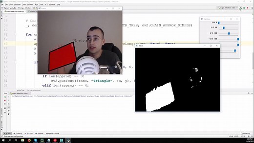 Real time shape detection - Opencv with Python 3 - Pysource