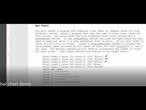 JAVA - Lesson #55 - Bar Chart Demo