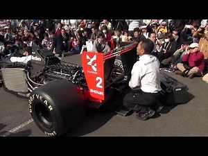 F1マシンエンジン始動公開　マクラーレンホンダＭＰ４／6　ベルガー車　ホンダまつりにて