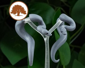 Unpainted Ball Python Earrings | 3D Printed | Paint It Yourself - Etsy