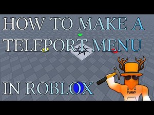 How to Make a Teleport Menu in Roblox Studio