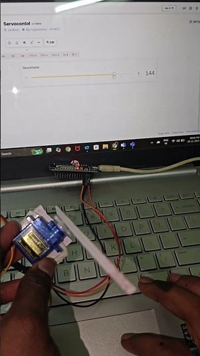 servo motor angle controller using Blynk Iot app with Esp32