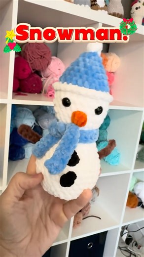 Holiday Crochet Pattern Sale — Snowman 70% Off!