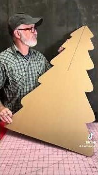 Lets make an easy cardboard Christmas Tree 🎄 the possibilities are limitless