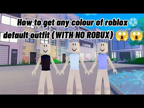 How to get free roblox default outfit (all colour) | ROBLOX