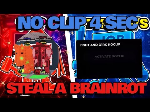 Steal A Brainrot Script - NO CLIP LASER 4SECOND 💀