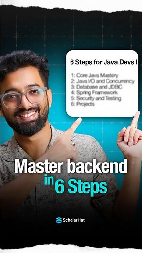 Fastest Way to Master Backend Development: 6 Steps for Java Devs!