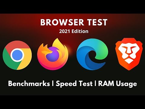 Chrome Vs Firefox Vs Edge Vs Brave | Speed Test | Ram Usage | 2021 Edition