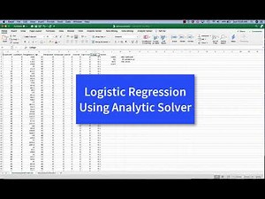Logistic Regression Using Analytic Solver