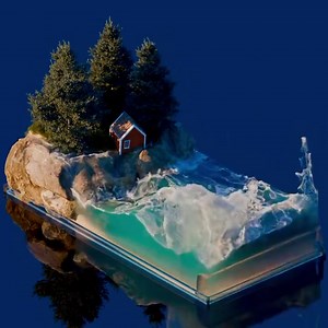 365K views · 1.9K reactions | Check out Ryan Will's new mesmerizing 3D ocean diorama created in Blender using the FLIP Fluids add-on. More projects and tutorials: https://80.lv/articles/check-out-a-mesmerizing-unruly-sea-simulation-made-in-blender/ | 80 Level | Facebook