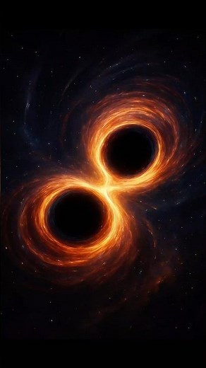 Two Black Holes Collided… What Happened Next Is Insane! 🌀#spacefacts #universe #blackhole