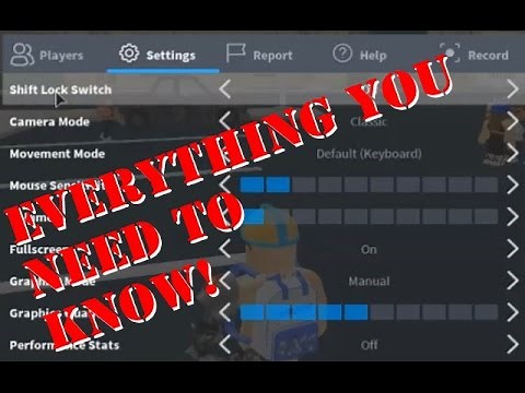 Roblox Settings! Everything You Need To Know!