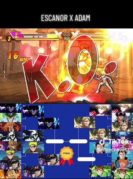 Escanor X Adam en Jump Force Mugen V14