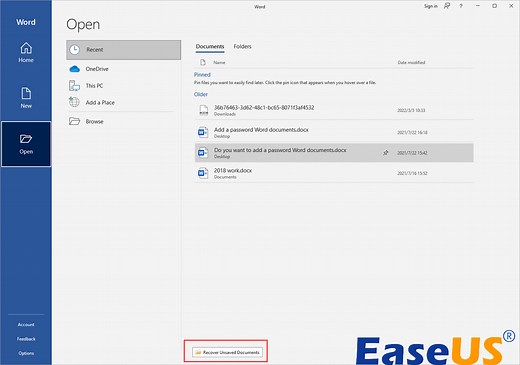 How to Recover Unsaved Word Document in 7 Ways [2025 Update]
