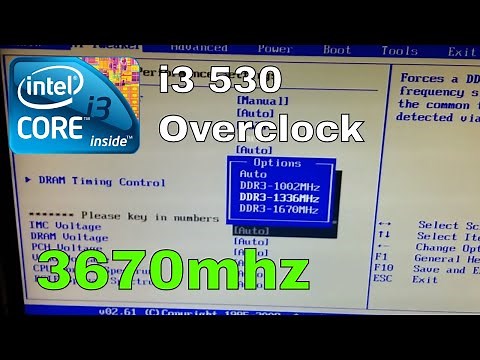 How to overclock i3 530 with DDR3 memory 1333mhz