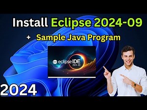 How to Install Eclipse IDE 2024-09 on Windows 10/11 | First Java Program Tutorial For Beginners