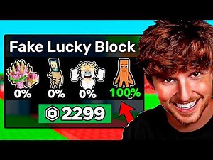 I Secretly CHEATED in a Lucky Block Race.. Ft. Foltyn