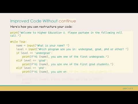 Mastering the continue Statement in Python: A Beginner's Guide to while Loops