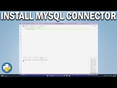 How To Install MySQL Connector Python in VS Code