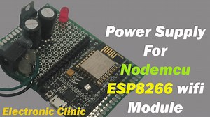 Power supply for Nodemcu esp8266 wifi module, circuit diagram