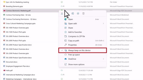Sync files with OneDrive in Windows