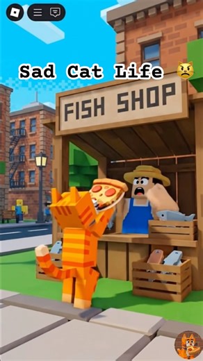 Sad life of cat in Roblox 🥺❤️‍🩹- roblox cat Life #roblox #minecraft #animation #cartoon
