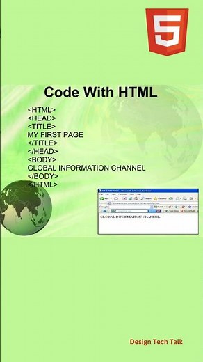Html tutorial for beginners, learn html from Basic to Pro | Code with HTML #shorts