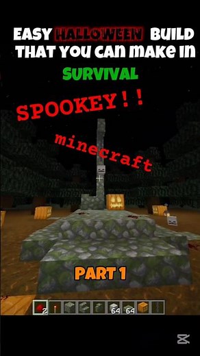 🎃Spooky Minecraft Builds 👻 | Part 1 Scare Your Friends with These Creepy Ideas! 👻"#minecraft #shorts