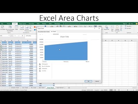 How to Create an Area Chart in Excel