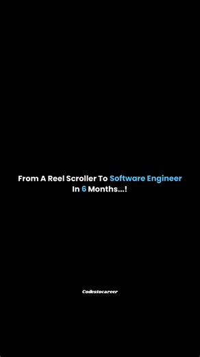 Codestocareer on Instagram: "From A Reel Scroller To A Software Engineer In Next 6 Months 🚀 .. Comment "roadmap" to get complete pdf guide.💬 .. Save & Share with your coding buddies 📬 .. Follow @codestocareer for more ❤️ .. .. .. .. #coding #codingisfun #codinglife #softwareengineer #softwaredeveloper #explorepage✨ #growth #careergrowth #foryou #careeradvice #careergoals #engineering #codestocareer #java #python"