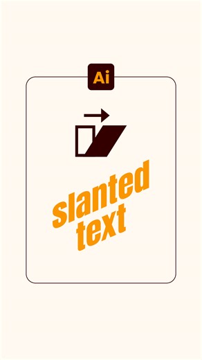 Learn how to create slanted text in Adobe Illustrator using the Shear Tool! 🔤 A quick and simple method to tilt your text perfectly. Stay tuned — I’ll share more ways to slant text soon! #AdobeIllustrator #TypographyDesign #GraphicDesign #IllustratorTips #DesignHack | Atiqur Rahman