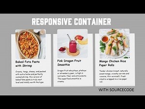 Responsive Container in HTML and CSS