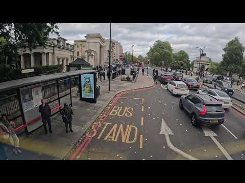 London Bus Ride Route 74 & 205 South Kensington to Angel Islington 4K HDR London Bus Journey