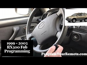 How To Program A Lexus RX300 Remote Key Fob 1999 - 2003