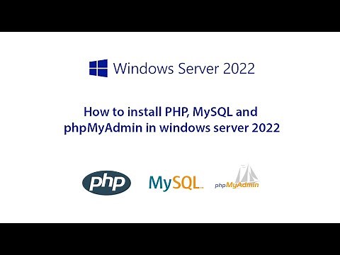 How to install PHP MySQL and phpMyAdmin in windows server 2022 | Internet Information Services (IIS)