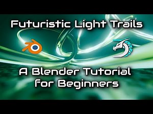 Sci-Fi Abstract Curve Light Trails - Blender Tutorial