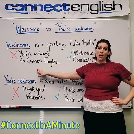 Welcome vs. You're Welcome | Learn English For Daily Conversation | Connect English