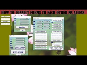 How to connect FORMS Multiple Forms in Microsoft Access Database
