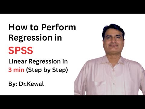 How to perform regression in SPSS | Linear Regression in SPSS