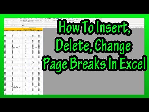 How To Insert (Change Or Delete) Page Breaks For Printing In Excel Explained