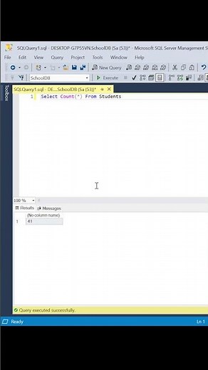 SQL COUNT Function Explained | Get Total Records with COUNT(*) #sql #coding #databasemanagement